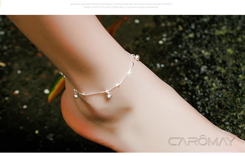 Chaine de cheville Femme CAROMAY    en Argenterie - Ref 3101535 Image 22