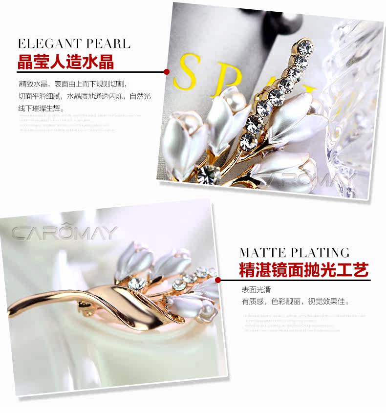 Broche femme CAROMAY en cristal artificiel - Ref 1174181 Image 10