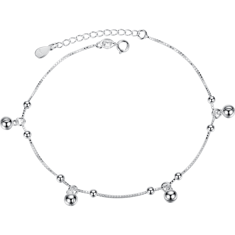 Chaine de cheville Femme CAROMAY    en Argenterie - Ref 3101535 Image 5