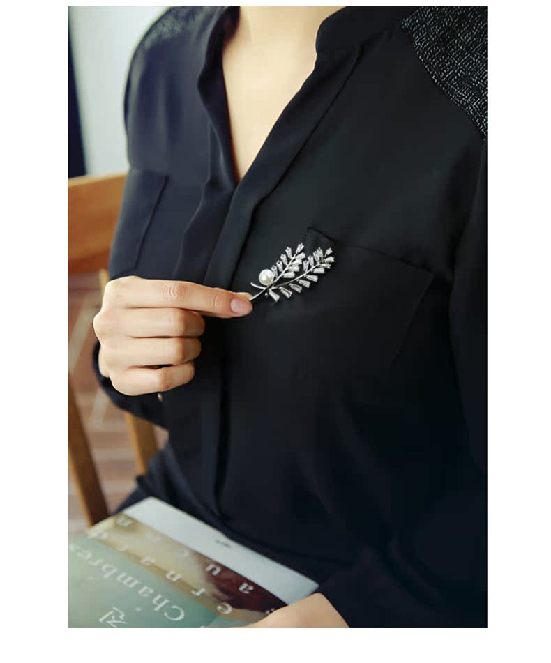 Broche femme CAROMAY en Zircon diamant - Ref 1177662 Image 16