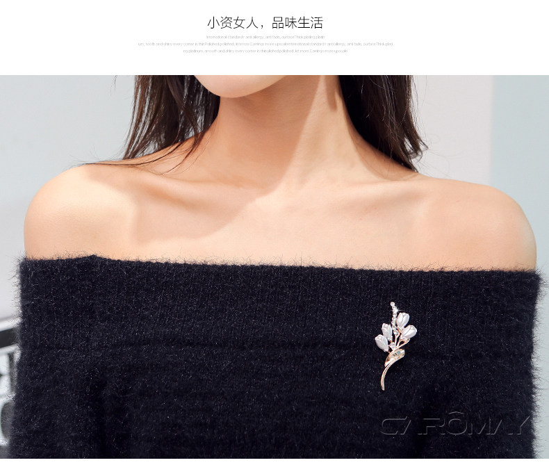 Broche femme CAROMAY en cristal artificiel - Ref 1174181 Image 12