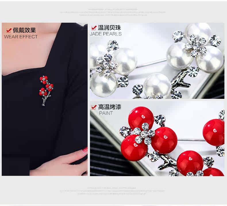 Broche femme CAROMAY en Nacre - Ref 1173708 Image 23