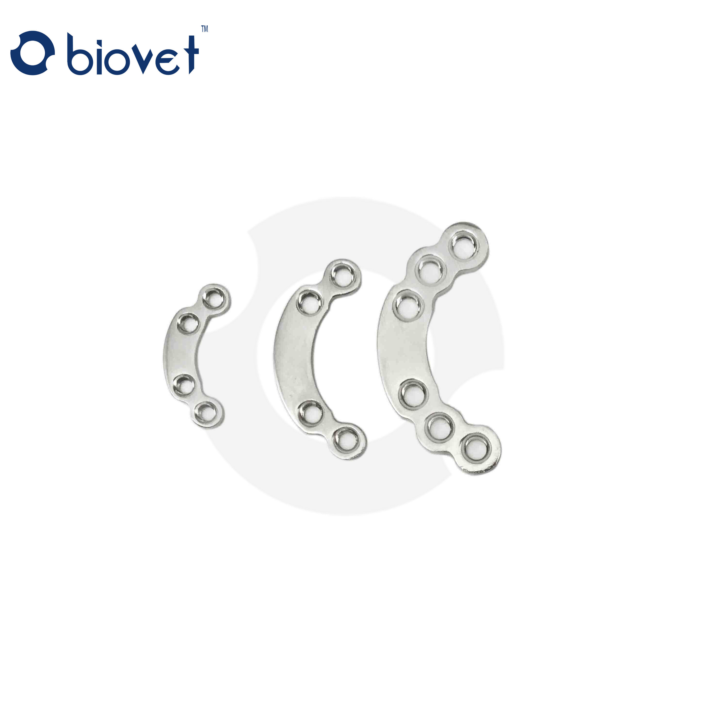 Biovet品牌小动物内固定接骨板 C型髋臼锁定骨板 兽用弧形骨科器材