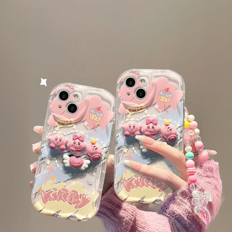Kirby-Themed Phone Case for Apple 15/14Px, iPhone 13, 14 Pro, Popular among Men and Women, New High-End 3D Protective Cover for XS Max/Xr, 11, 12, 8, 7, 6, Se
