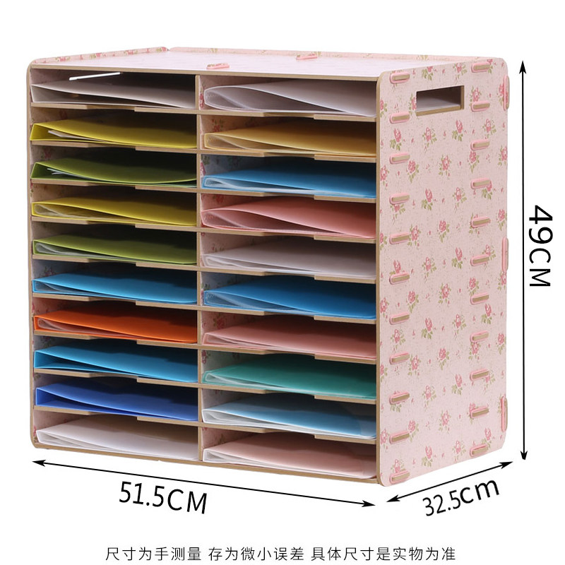 [USD 127.09] 20-grid double-row desktop storage boxes can put ultra ...