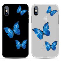  Zhou Yangqing Same mobile phone case oppo suitable for vivo Apple 7 11pro Huawei P20 nova7 blue butterfly