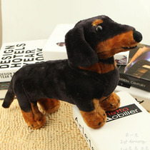 Cute American black new popular manufacturer dachshund simulation pet dog toy plush direct sales