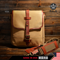 Shoulder Bag Mens canvas bag retro small bag military fans outdoor leisure cross bag bag World War II Navy postman satchel bag