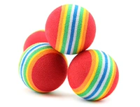 Pet Sản phẩm thú cưng tại chỗ Đồ chơi thú cưng Super Q Rainbow Ball Cat Toy Cat Dog Toy - Mèo / Chó Đồ chơi đồ chơi chó mèo