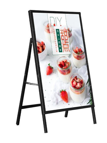 Billboard display card display stand vertical floor-standing water card kt board recruitment poster stand publicity shelf outdoor stand