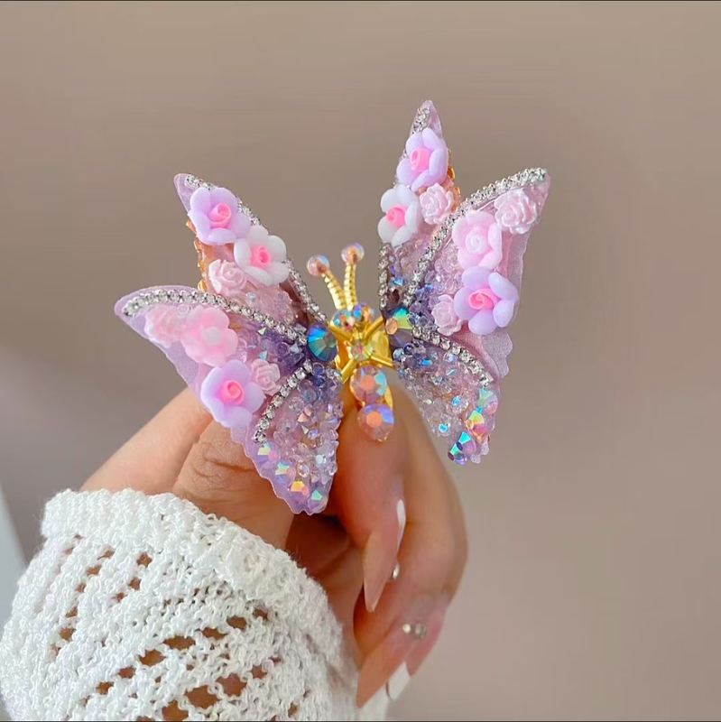 Moving Butterfly Hairpin Children's Hair Accessory Super Fairy Butterfly Hairpin Moving Butterfly Hairpin Children's Hairpin Hair Clip