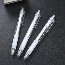 Minimalist No Inprint Wind press Stroke Pen Transparent 0 5mm 5mm Black Office Stationery Bounce Water Pen Press Signature Pen