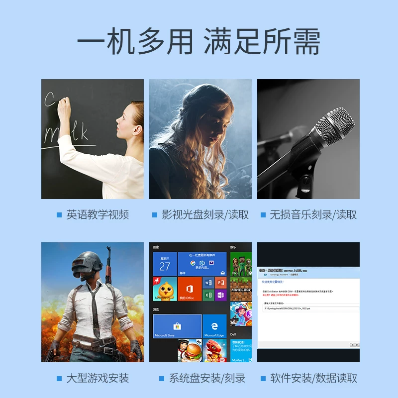 Ugreen Union USB-C внешний оптический привод DVD-рекордер CD-плей Type-C интерфейс ноутбука Huawei