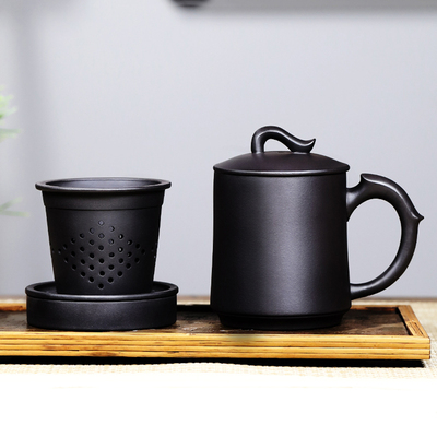 宜兴纯手工男士紫砂茶杯