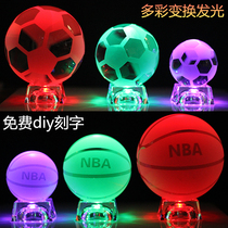 NBA crystal basketball fan supplies to boys friends classmates birthday gifts creative diy graduation souvenirs