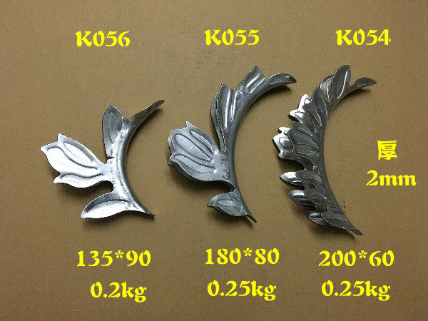 Wrought iron fittings wrought iron large curved leaves iron stair handrails large flower stamping leaves stamping leaves empty thick flower leaves