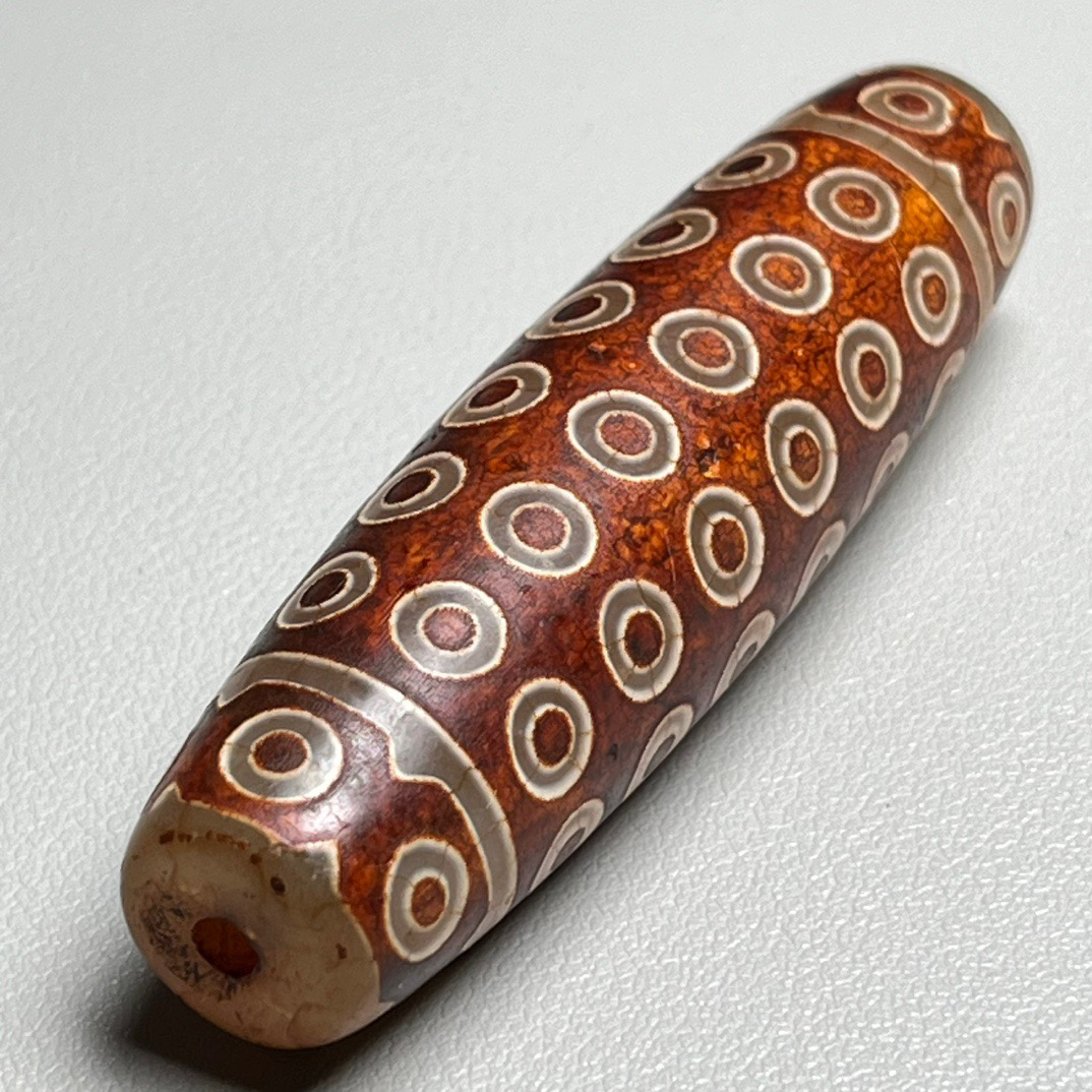 西藏五十八眼天珠吊坠天然玛瑙玉髓颈饰收藏级龙纹天珠手把件包挂