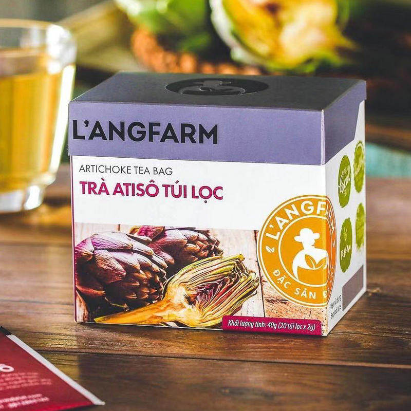 Vietnam original LANGFARM Great Lark Artichoke Bag Tea 40g 2gX20 Herbal Tea Herbal Tea Ginger Tea Two Boxes