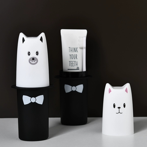 Креативная зубная паста, зубная щетка, коробка для хранения, комплект, портативный ополаскиватель для рта для путешествий