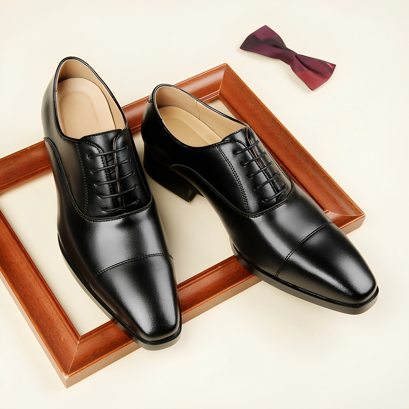 Japanese Style 2026 New British Style Business Formal Leather Shoes for Men, Three-Strap Lace-Up Oxford Shoes, Square Toe Wedding Shoes for Men Japanese Style 2026 New British Style Business Formal Leather Shoes for Men, Three-Strap Lace-Up Oxford Shoes, Square Toe Wedding Shoes for Men