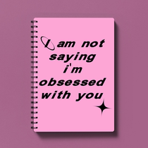 American retro steam wave blackpink Korean sweet cool stars y2k hot girl stationery notebook thread circle powder