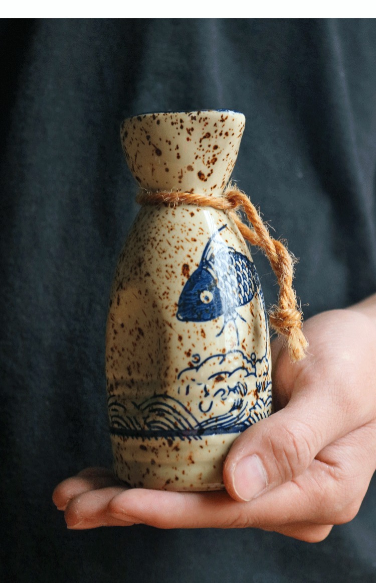 Rượu sake Nhật Bản đặt hộp quà tặng rượu vang trắng rượu vang rượu vang shochu tách rượu hộp quà tặng bộ quà tặng - Rượu vang kệ rượu vang để bàn