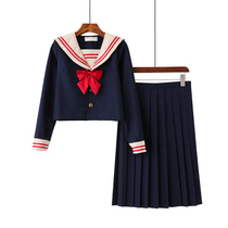 jk uniform skirt Genuine bad girl pleated skirt Japanese sailor suit College style short skirt suit soft girl middle dress