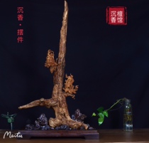 Authentic agarwood raw material log ornaments old materials natural shapes Fidelity Dalakan carvings display of Zen mountain peaks