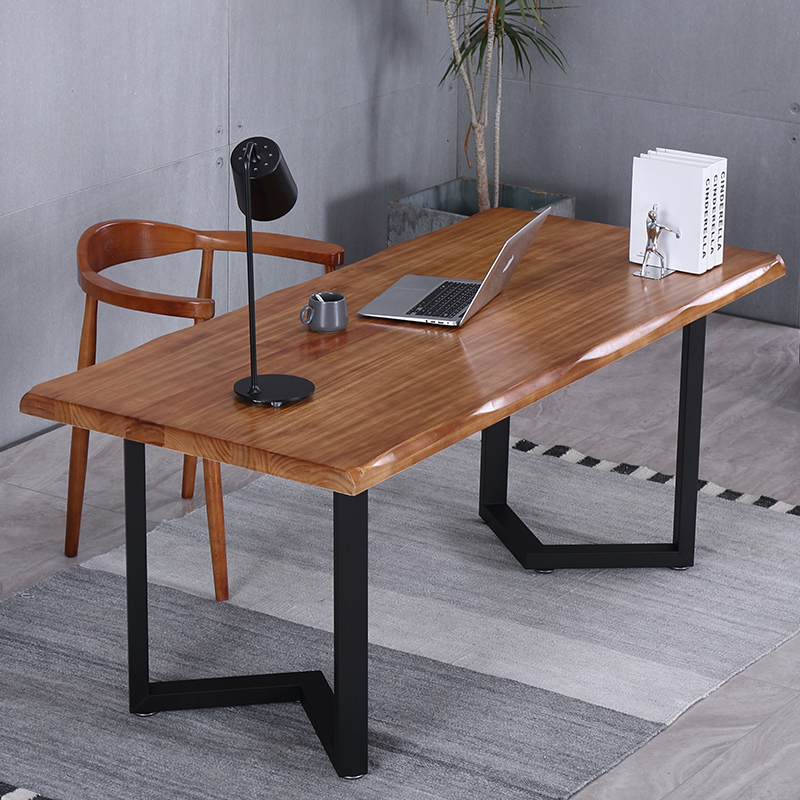 Solid wood double large board desk desktop computer desk brief modern leisure desk home painting and calligraphy desk long table