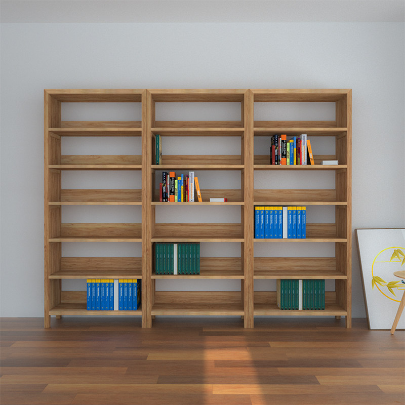 Old Elm Wood Bookshelf Log Living Room Simple Living Room Shelf Children Bookcase Full Solid Wood Mortise And Large Capacity