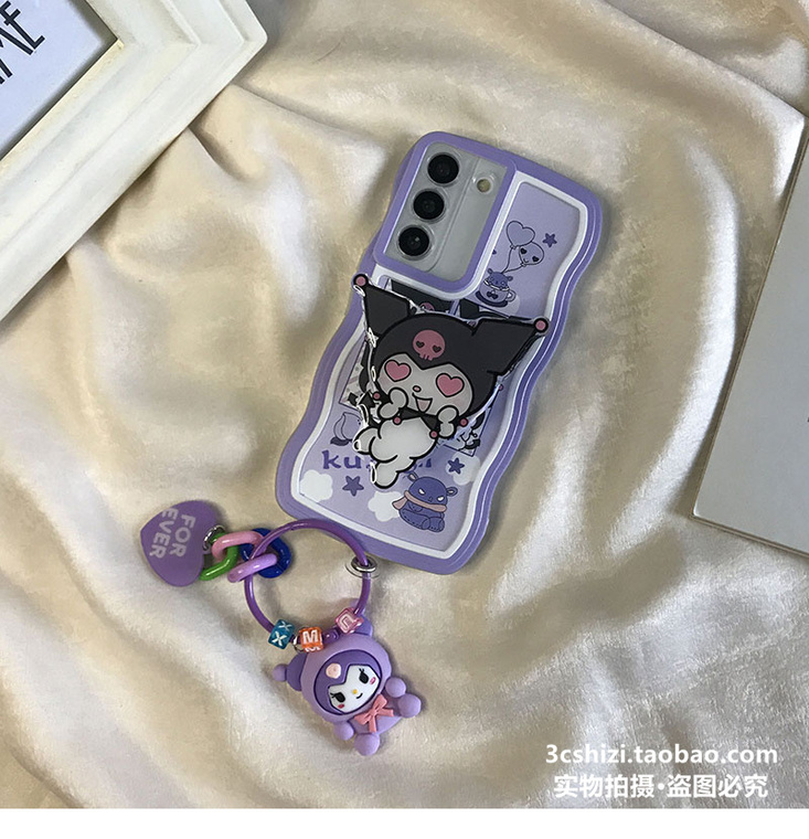Kuromi Girls Easy Grip Silicone TPU S23, S23 Plus, S23 Ultra, S22, S22 Plus, S22 Ultra, S21, S21 Plus, S21 Ultra Samsung
