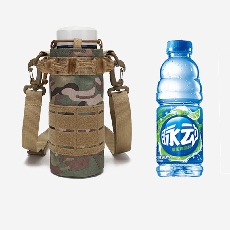 Outdoor Kettle Bag Tactical Waist Bag Water Cup Bag Messenger Bag Bluetooth Speaker Molle Bag Protective Cover Thermos Cup