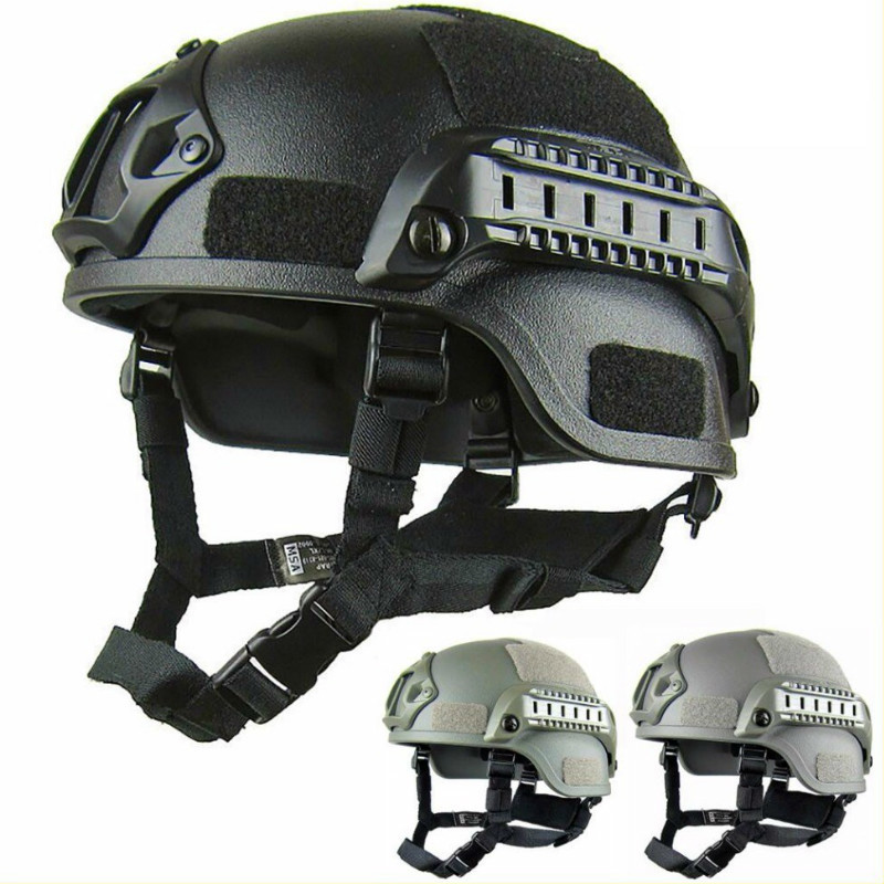 MICH2000 Tactical Safety Helmet Rail Field Mic Armor CS Outdoor Equipped Locomotive Steel Armor riding Sport Edition