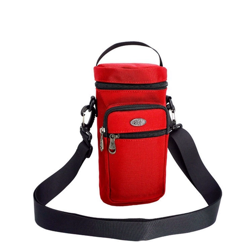 户外骑行登山旅行单肩斜挎手提大水壶包手机包水杯套便携保温杯套