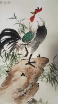 Pure hand-painted Chinese painting works ink painting chicken fine painting small freehand Jixing Gao Zhao