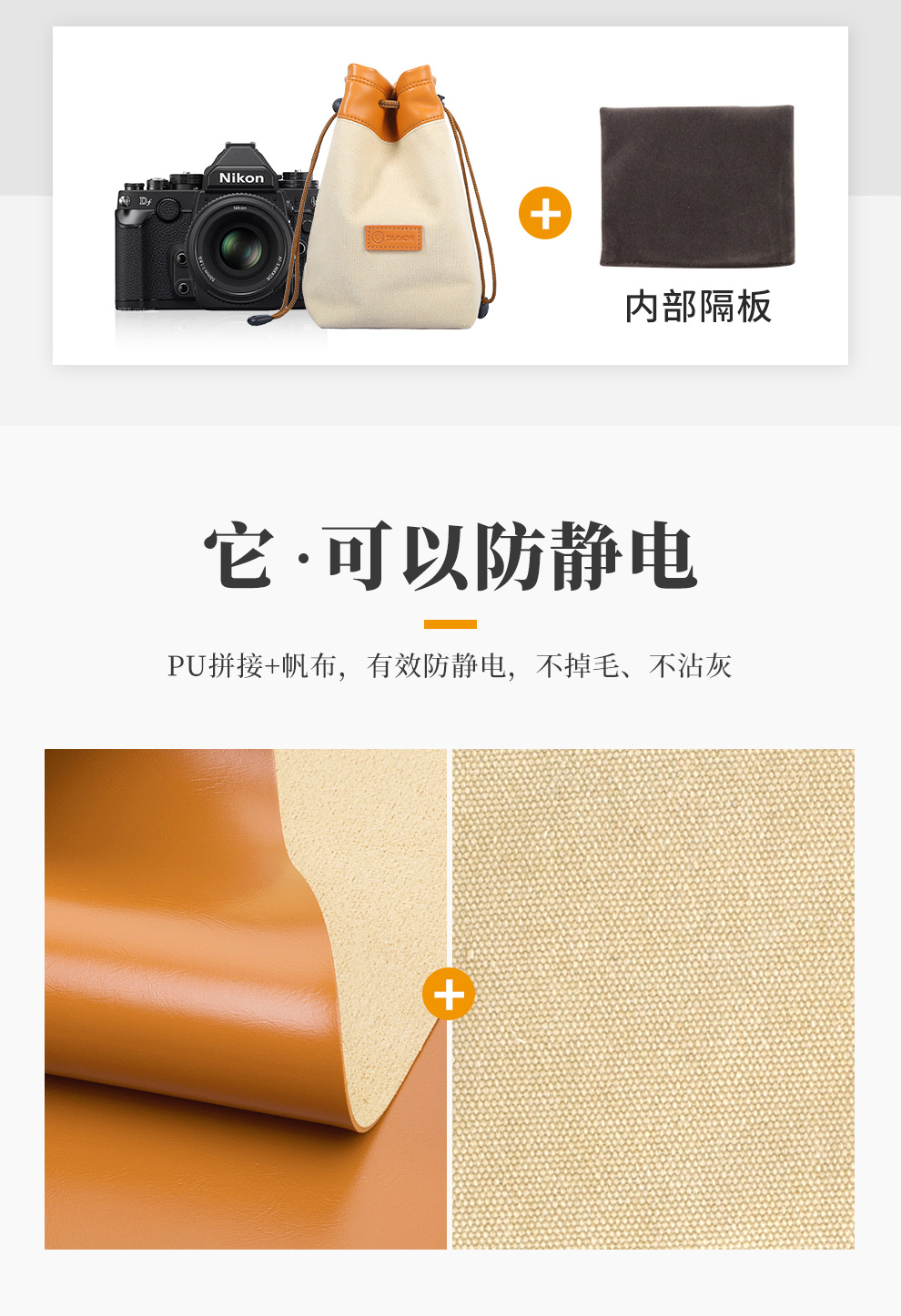 TARION SLR máy ảnh túi ống kính túi lưu trữ túi nam và nữ nhiếp ảnh túi retro xách tay micro đơn kỹ thuật số thiết lập - Phụ kiện máy ảnh kỹ thuật số balo máy ảnh chống nước