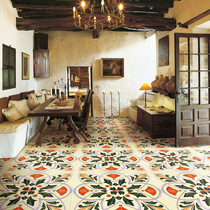 American B & B hand-painted tiles Kitchen bathroom tiles Balcony tiles Pastoral shop handmade tiles Painted wall tiles