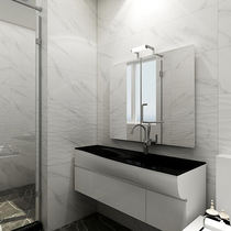 Light luxury homestay kitchen wall tiles 300x600 jazz white tile toilet toilet fish belly white full tile soft light