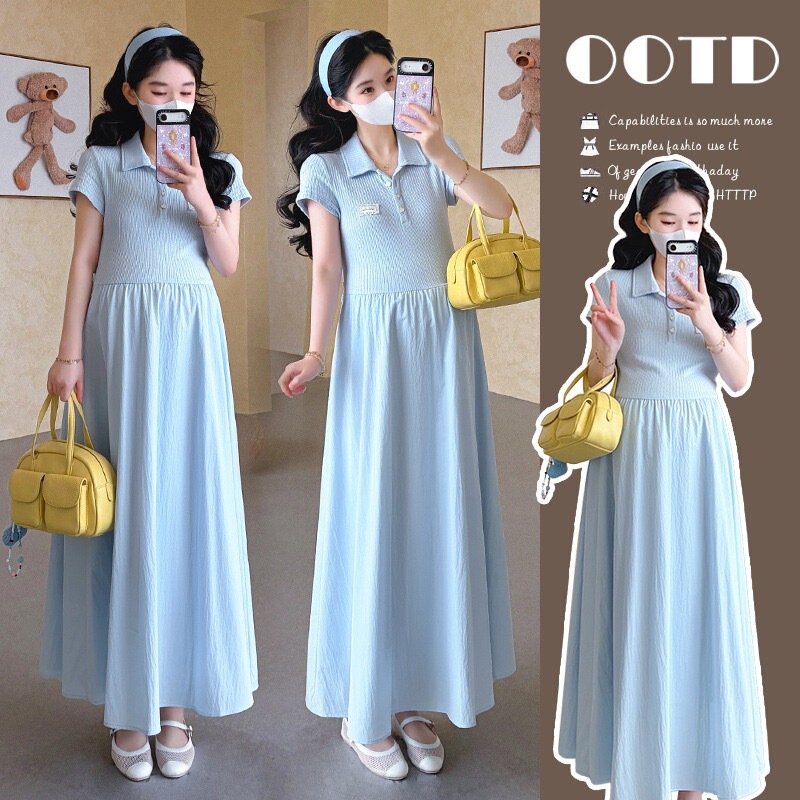 [Ms Maternity] Maternity Wear 2026 New Spring and Autumn Stylish and Fashionable Set Dress Dress