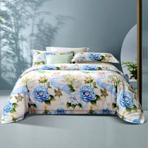 Fuanna 60 long suede cotton bunk bedding pure cotton four pieces of FT0018 antibacterial linen four pieces