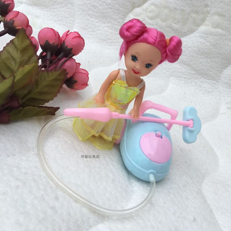 Có thể là búp bê ngọt ngào mô phỏng bộ phụ kiện đồ nội thất / công cụ làm sạch búp bê nhỏ ba bộ / đồ chơi bé gái công chúa búp bê