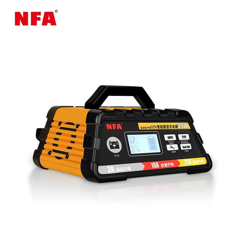 NFA Newforks 12V car battery charger is full of self - stop 25A battery large current charger