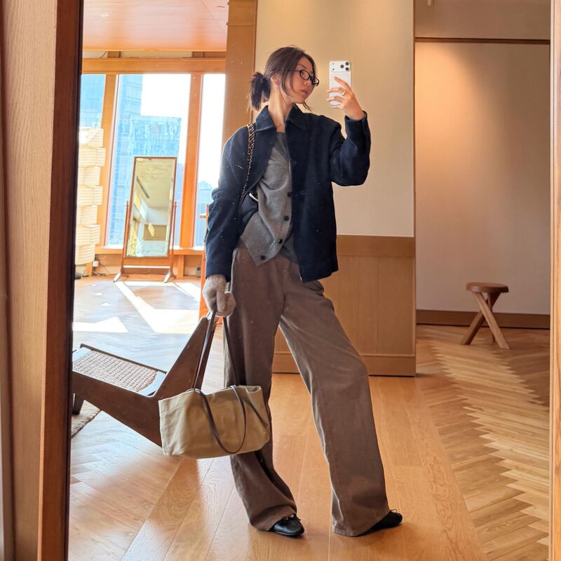 Romi Studio Cotton Corduroy Woven Fabric Mid-High Waist Straight-Leg Cargo Pants Rwdaxu5774 Romi Studio Cotton Corduroy Woven Fabric Mid-High Waist Straight-Leg Cargo Pants Rwdaxu5774