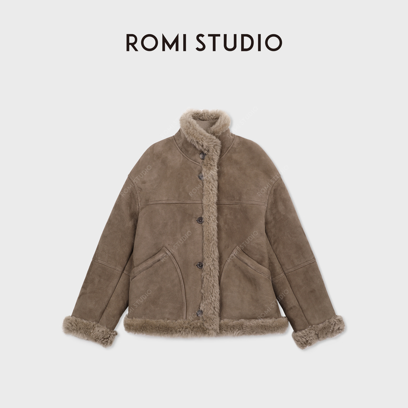 Romi Studio Icelandic Sheepskin Fine Suede Fur Integrated Fluffy Fur Surface Fur Rwcww87379