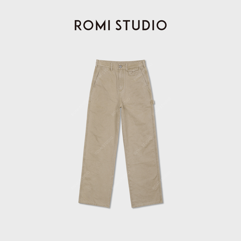 Romi Studio “American Workwear” High-Density Cotton Double-Strand Skinny Workwear Jeans Rwdsx82181 Romi Studio “American Workwear” High-Density Cotton Double-Strand Skinny Workwear Jeans Rwdsx82181