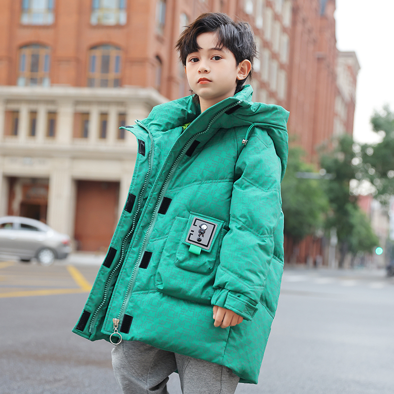 Children's down Jacket for Boys, Mid-Length, 2025 New Style, Stylish, Easy-Care, Thickened Winter Coat for Older Boys Children's down Jacket for Boys, Mid-Length, 2025 New Style, Stylish, Easy-Care, Thickened Winter Coat for Older Boys