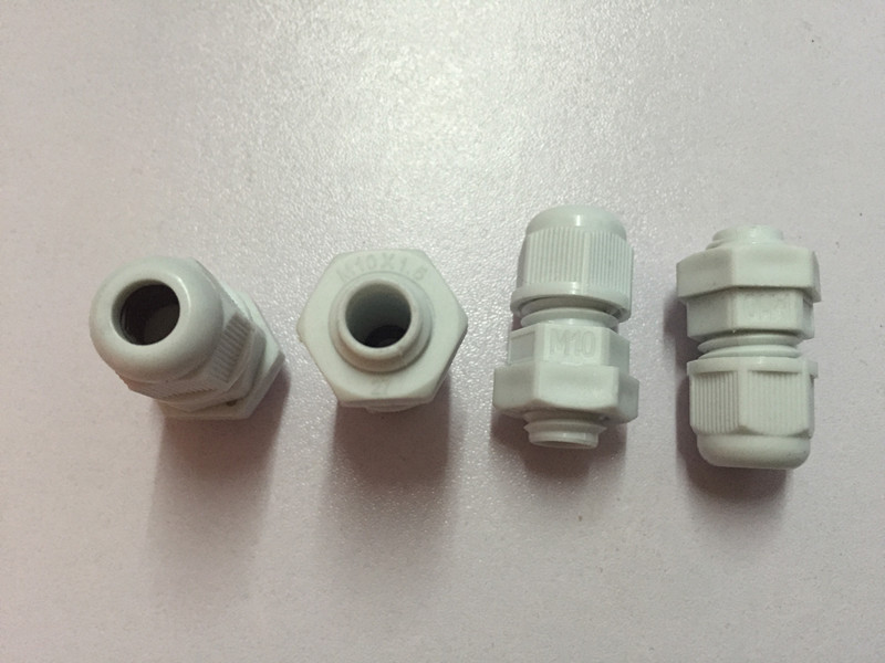 Nylon cable waterproof connector M10 M14 waterproof connector spiral cable head Glen head factory direct sales