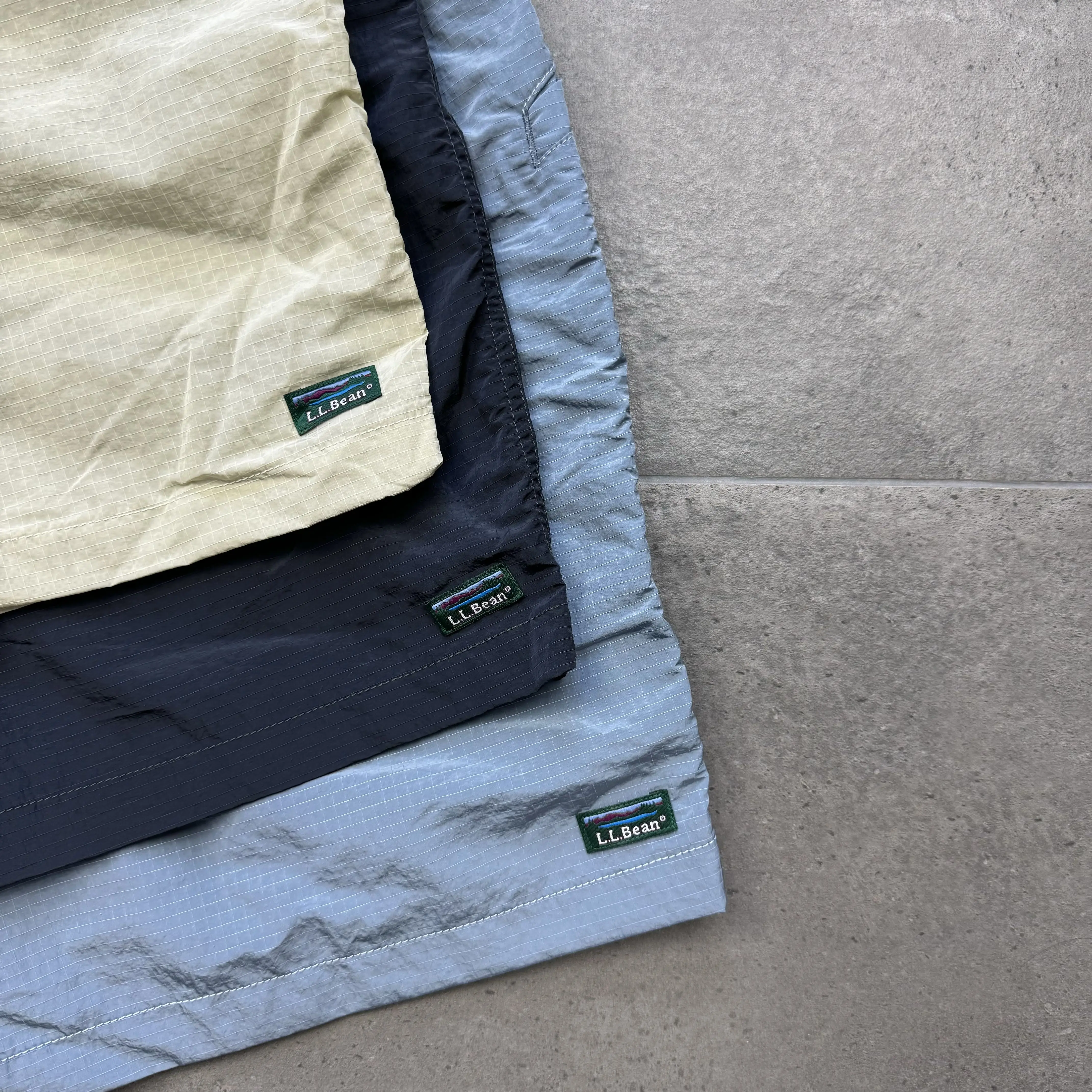 Готовы к наличию: шорты типа Pull On L.L.Bean 25ss с металлом нейлон в клетку, рвостойкий, быстросохнущие