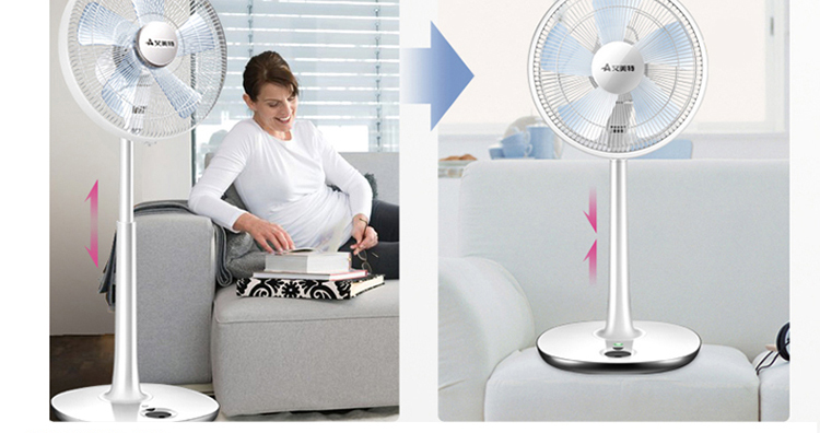 kích thước quạt trần Emmett DC quạt máy tính để bàn S35113R quạt bàn thấp tiếng ồn đứng quạt sàn đứng điều khiển từ xa hạ cánh - Quạt điện