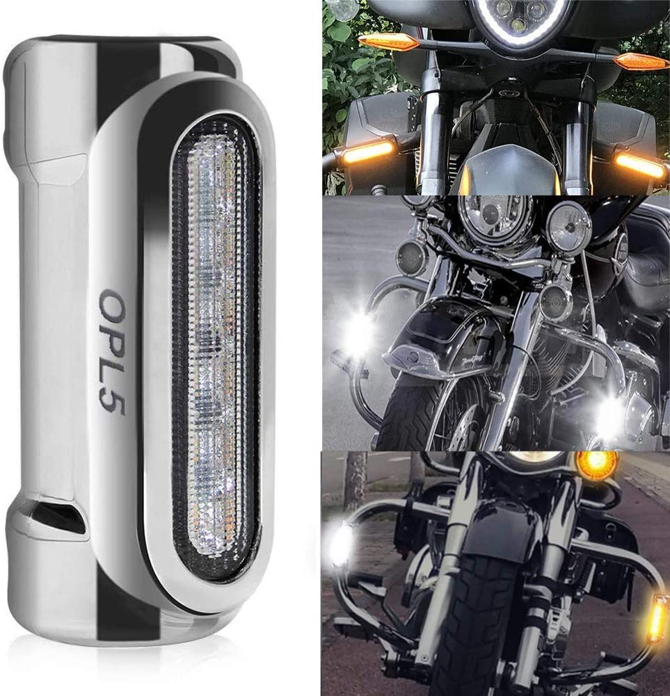 Motorcycle modified LED bumper lamp steering lamp daily lamp for Halley Road Gliding V-way Universal